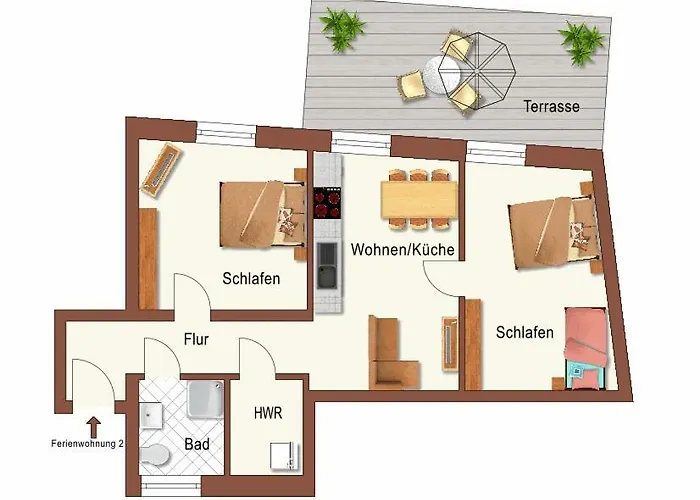 Lägenhet Auf Der Insel Am Cafe Jacob *